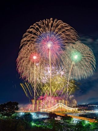 全国花火名人選抜競技大会 ふくろい遠州の花火2024写真２