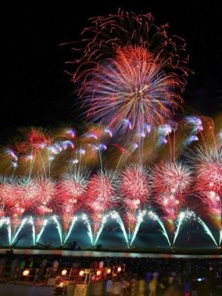 港まつり 能代の花火の写真３