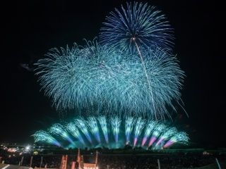 常総きぬ川花火大会の写真４