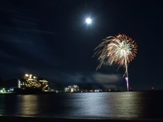連夜の花火IN天津小湊写真１