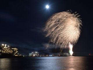 連夜の花火IN天津小湊写真２
