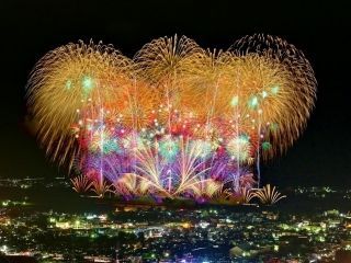 おぢやまつり大花火大会写真１