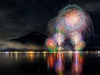 山中湖「報湖祭」花火大会写真２