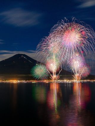 山中湖「報湖祭」花火大会の写真４