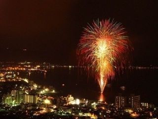 諏訪湖サマーナイト花火写真１