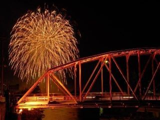川上峡花火大会写真２