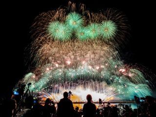 「新市誕生20周年記念」第38回やつしろ全国花火競技大会の写真３