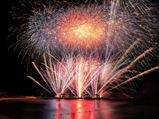 海洋博美ら海花火大会2025写真１