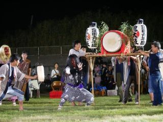 佐渡の盆「獅子ヶ城祭り」 花火ファンタジーの写真４