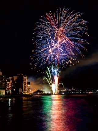 湯の川温泉花火大会の写真３