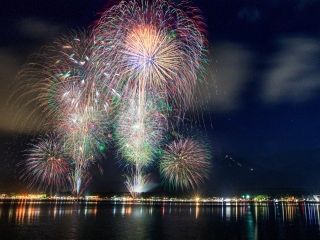 山中湖「報湖祭」花火大会写真１