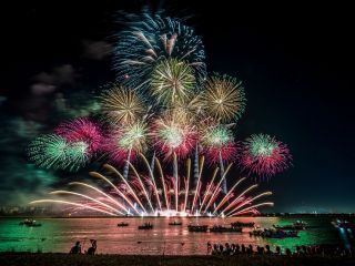 桑名水郷花火大会写真１