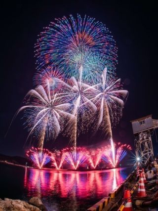天領さん 久手花火大会写真１