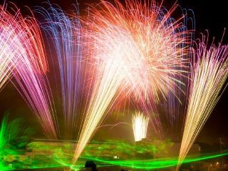 防府天満宮御誕辰祭（夏祭り）花火大会写真２