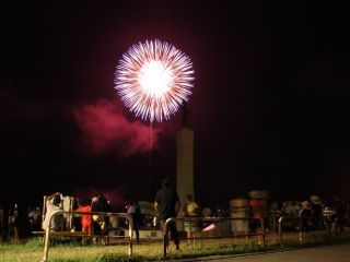 神津島渚の花火大会写真１