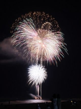聖籠夏まつり海上大花火写真１