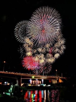 日本海ゆうひ花火写真1