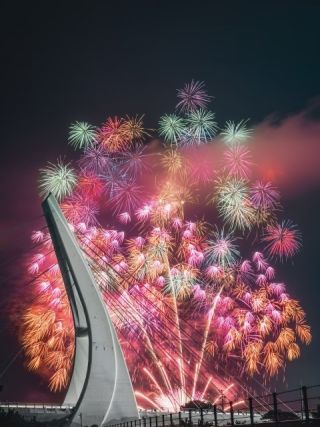 湖西湖上花火大会 IN ボートレース浜名湖写真2