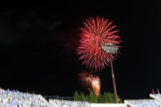 モンテディオ山形 夏祭り 花火打ち上げ写真１