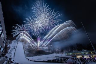 大倉山冬花火2025写真2