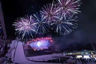 大倉山冬花火2025の写真3