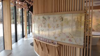 「桜の名所」新宿御苑 展示