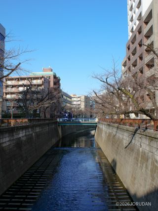 東山橋上から目黒天空庭園