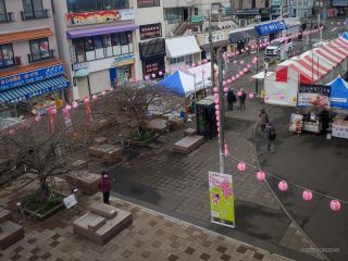 三浦海岸駅前からの会場の様子
