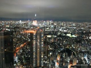 眼下に広がる東京の夜景も魅力です