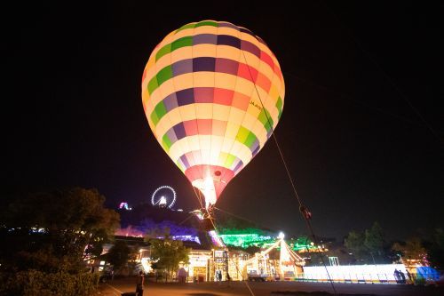 ▲最大15ｍの高さまで上がる熱気球体験（イメージ）