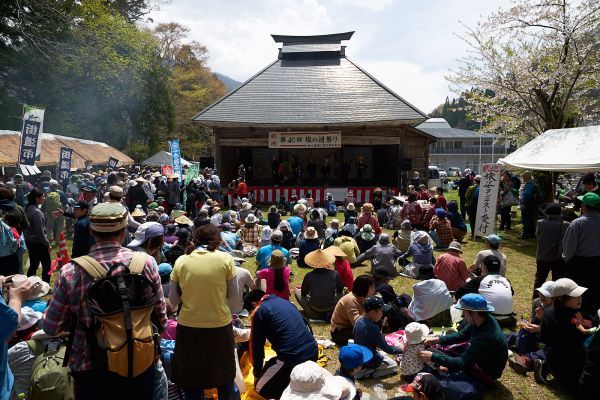 「小谷太鼓」による歓迎演奏