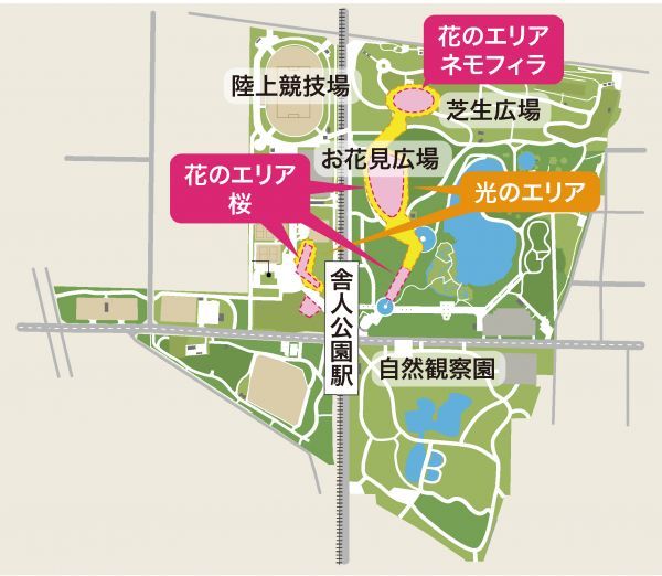 舎人公園MAP