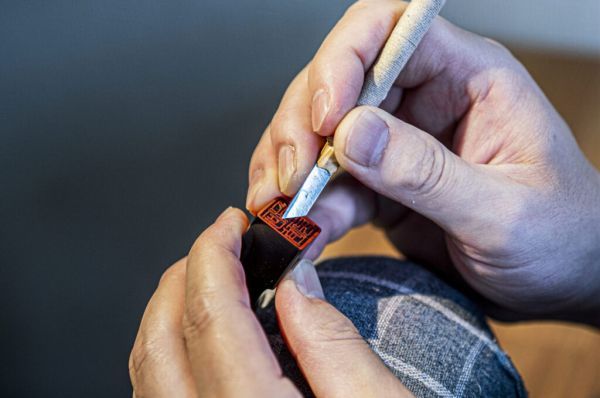 石のハンコ作り・篆刻体験