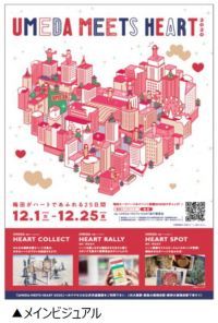 UMEDA MEETS HEART(ウメダ ミーツ ハート) 2020 開催決定! 12月1日(火)~12月25日(金) まちにハートがあふれる新しい冬のエリアイベントがスタート!