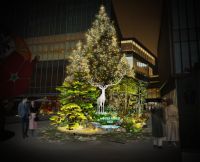 ＜東京ガーデンテラス紀尾井町＞高さ約10m！紀尾井町の過去・現在・未来を植栽やライトで表現したツリーが登場『KIOI WINTER 2021-2022』