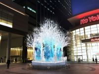 「深川ギャザリア」に『雪夜に輝く森』が登場