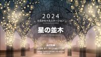 JR立川駅北口サンサンロードが約60万球の光で包まれる「たちかわイルミネーション 星の並木」開催