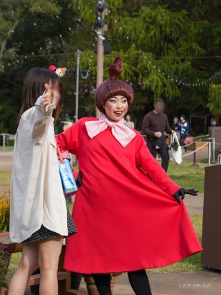 園内ではグリーティングが楽しめます