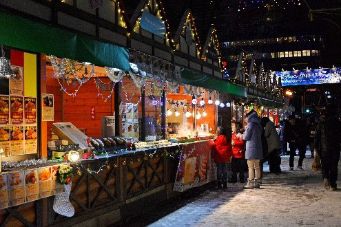 ミュンヘン・クリスマス市in Sapporoの様子