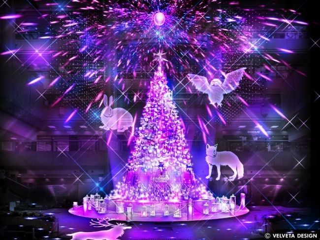 横浜ランドマークタワークリスマスツリー 19年のテーマは White Forest 雪降る白い森の奇跡 クリスマス マーケット の開催も イルミネーション特集