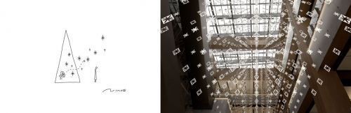 Galleria Installation 「Glitter in the air」