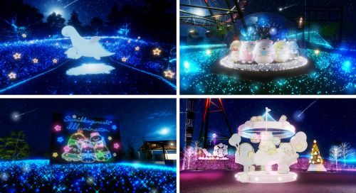 「すみっコぐらし」のストーリーをテーマにしたイルミネーションエリア