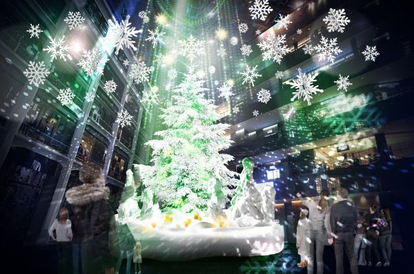 「森のオーケストラ」を表現したクリスマスショー