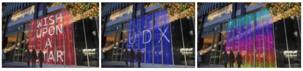 UDX Illumination スクリーン演出イメージ
