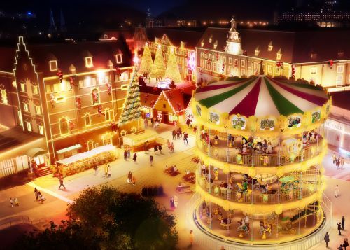  3階建てメリーゴーラウンド“スカイカルーセル”イメージ
