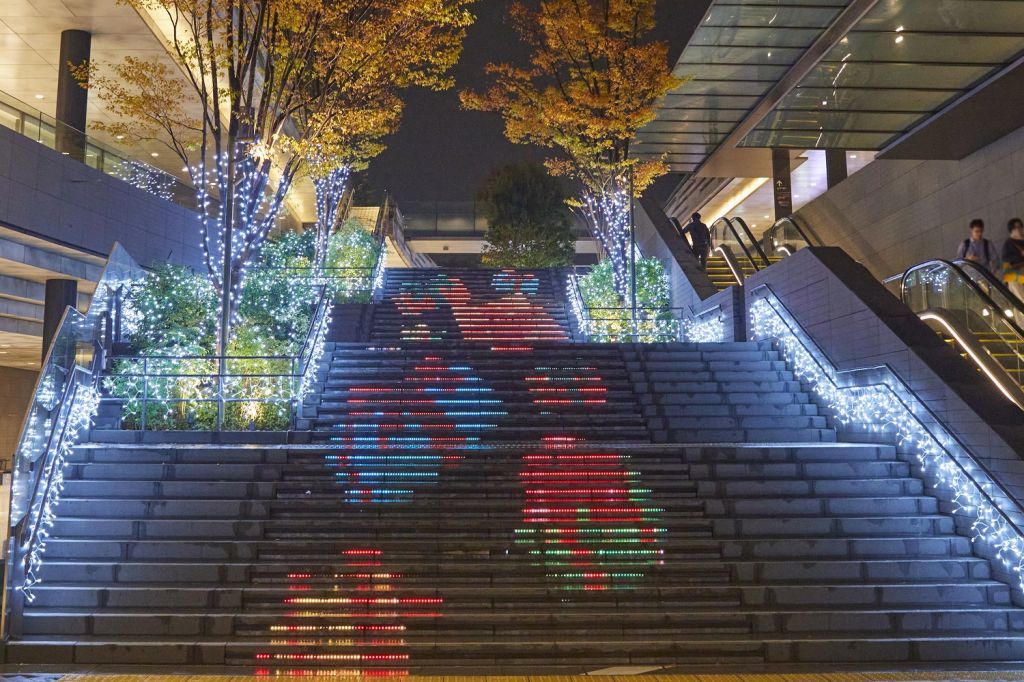 ▲ARコンテンツ「空飛ぶサンタクロース」