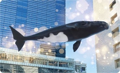 SPOT②NTT品川TWINS前広場《セミクジラの出現》