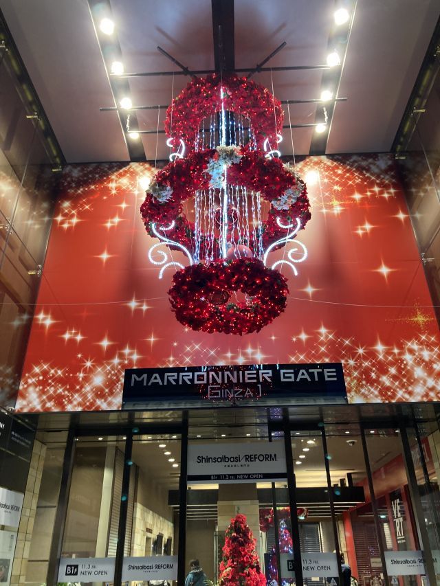 マロニエゲート銀座1 クリスマスイルミネーション