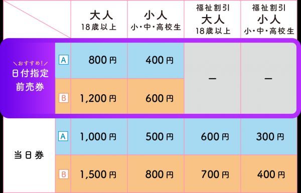 料金表