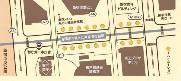 イルミネーション案内図